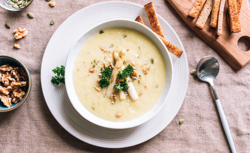 This white asparagus soup recipe will help you live longer