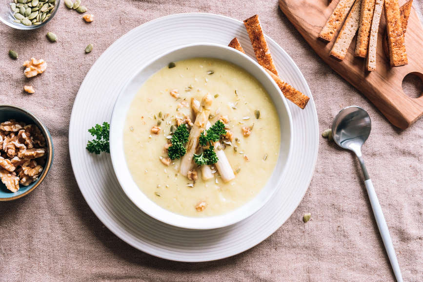 This white asparagus soup recipe will help you live longer