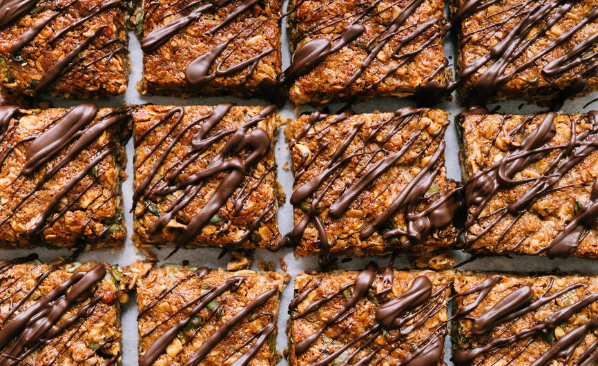 How to make cookie bars with oatmeal rich in fiber